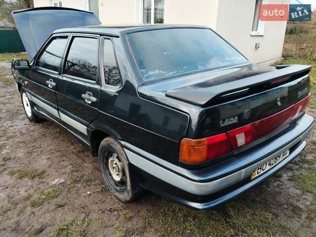 Черный ВАЗ 2115 Самара, объемом двигателя 1.5 л и пробегом 130 тыс. км за 1750 $, фото 6 на Automoto.ua