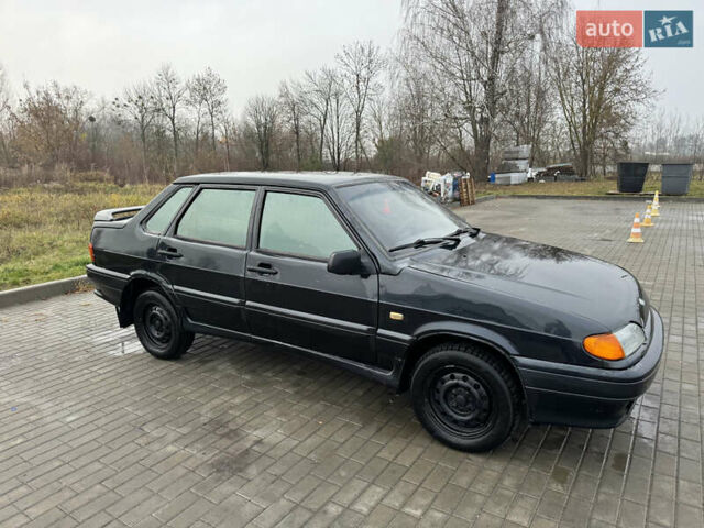 Черный ВАЗ 2115 Самара, объемом двигателя 1.5 л и пробегом 169 тыс. км за 1300 $, фото 3 на Automoto.ua