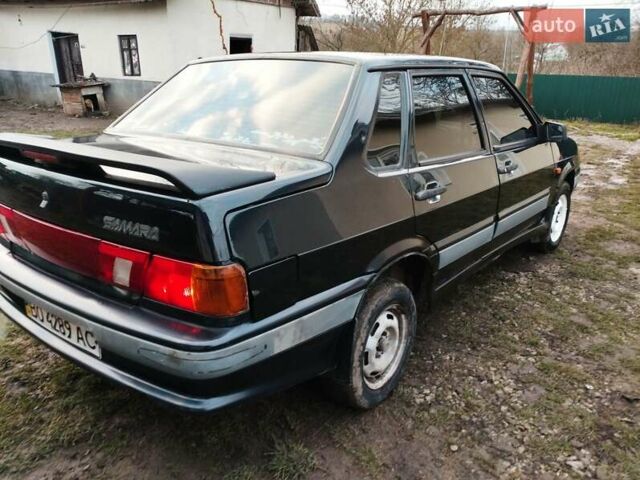 Черный ВАЗ 2115 Самара, объемом двигателя 1.5 л и пробегом 130 тыс. км за 1750 $, фото 3 на Automoto.ua