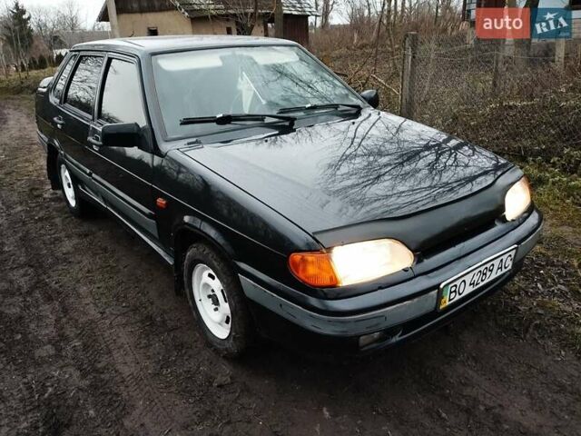 Черный ВАЗ 2115 Самара, объемом двигателя 1.5 л и пробегом 130 тыс. км за 1750 $, фото 3 на Automoto.ua