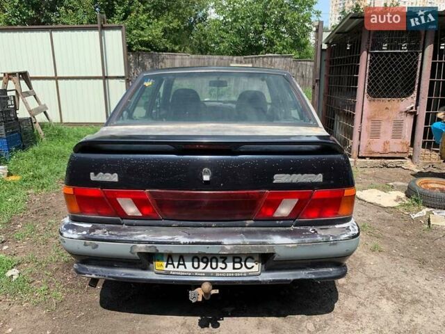 Черный ВАЗ 2115 Самара, объемом двигателя 1.5 л и пробегом 137 тыс. км за 1200 $, фото 5 на Automoto.ua