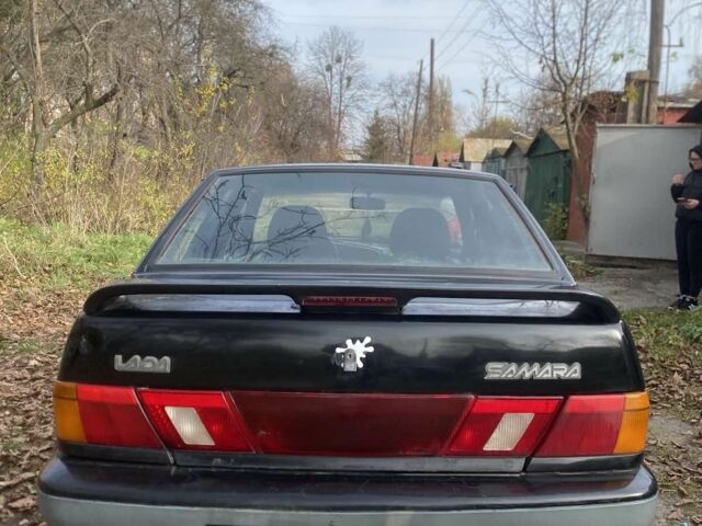 Черный ВАЗ 2115 Самара, объемом двигателя 1.5 л и пробегом 315 тыс. км за 1350 $, фото 4 на Automoto.ua