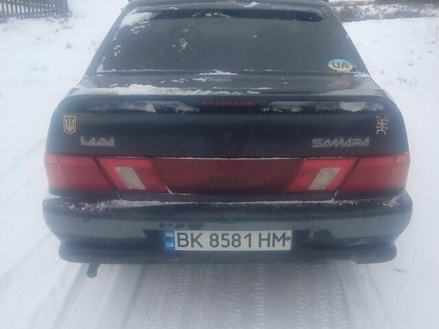 Чорний ВАЗ 2115 Самара, об'ємом двигуна 1.5 л та пробігом 221 тис. км за 1550 $, фото 1 на Automoto.ua
