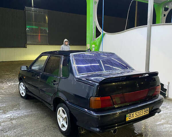 Черный ВАЗ 2115 Самара, объемом двигателя 1.5 л и пробегом 198 тыс. км за 1700 $, фото 2 на Automoto.ua