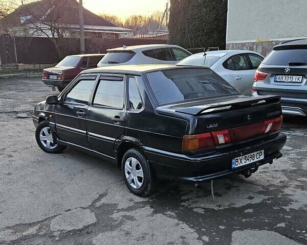 Черный ВАЗ 2115 Самара, объемом двигателя 1.5 л и пробегом 200 тыс. км за 950 $, фото 1 на Automoto.ua