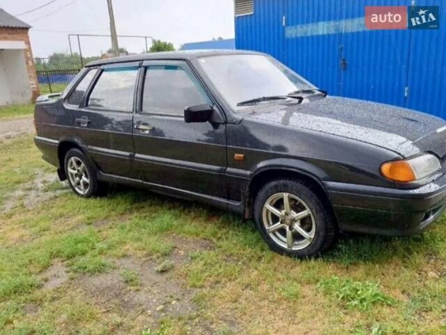 Черный ВАЗ 2115 Самара, объемом двигателя 1.5 л и пробегом 242 тыс. км за 888 $, фото 1 на Automoto.ua