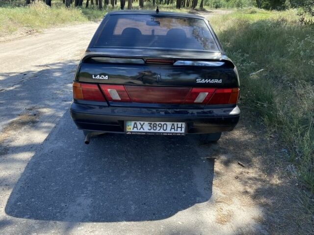Черный ВАЗ 2115 Самара, объемом двигателя 1.5 л и пробегом 150 тыс. км за 1700 $, фото 2 на Automoto.ua
