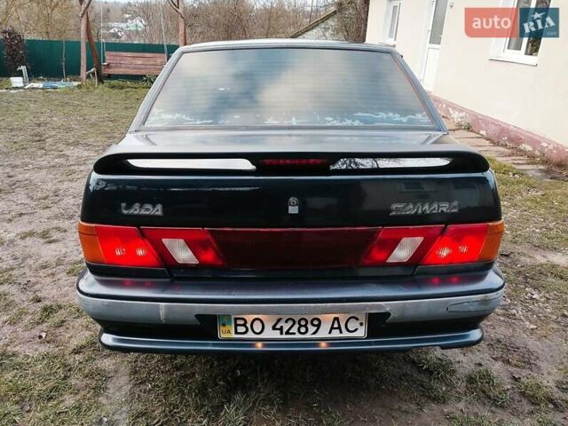 Черный ВАЗ 2115 Самара, объемом двигателя 1.5 л и пробегом 130 тыс. км за 1750 $, фото 2 на Automoto.ua