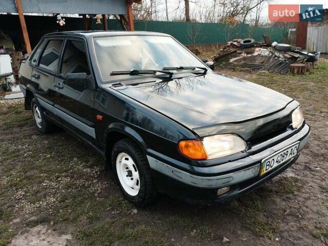 Черный ВАЗ 2115 Самара, объемом двигателя 1.5 л и пробегом 130 тыс. км за 1750 $, фото 4 на Automoto.ua