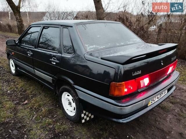 Черный ВАЗ 2115 Самара, объемом двигателя 1.5 л и пробегом 130 тыс. км за 1750 $, фото 2 на Automoto.ua