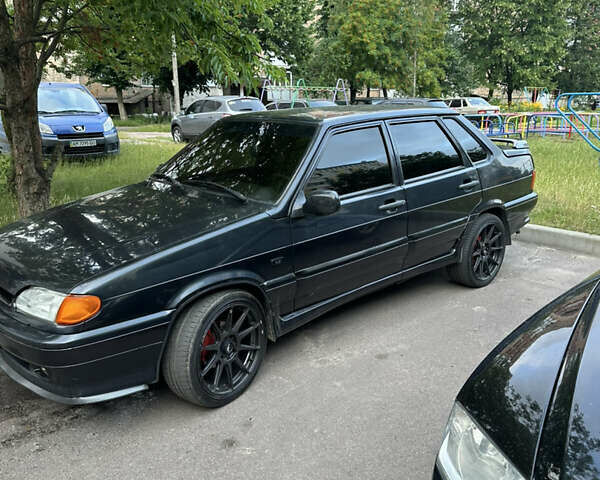 Черный ВАЗ 2115 Самара, объемом двигателя 1.5 л и пробегом 195 тыс. км за 3500 $, фото 2 на Automoto.ua