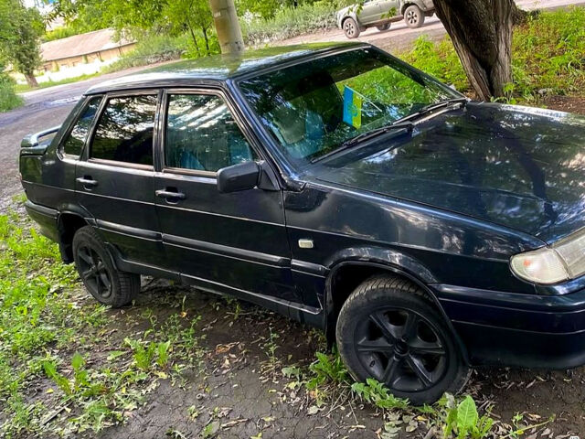 Черный ВАЗ 2115 Самара, объемом двигателя 1.6 л и пробегом 0 тыс. км за 1380 $, фото 4 на Automoto.ua