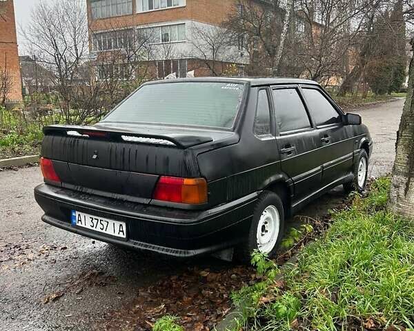 Черный ВАЗ 2115 Самара, объемом двигателя 1.6 л и пробегом 270 тыс. км за 1500 $, фото 4 на Automoto.ua