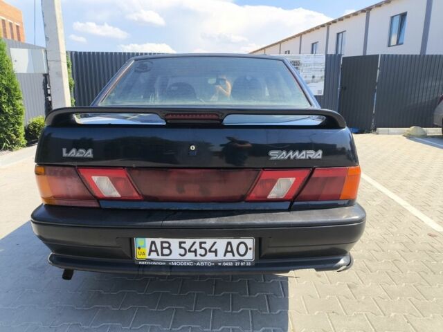 Черный ВАЗ 2115 Самара, объемом двигателя 1.6 л и пробегом 290 тыс. км за 1200 $, фото 4 на Automoto.ua