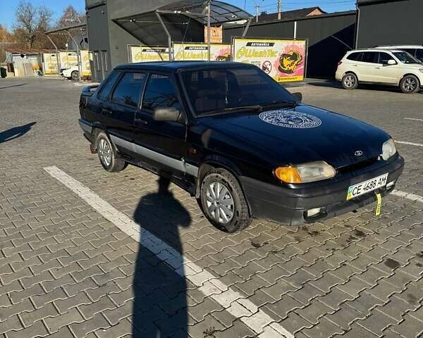 Черный ВАЗ 2115 Самара, объемом двигателя 1.6 л и пробегом 335 тыс. км за 1300 $, фото 5 на Automoto.ua