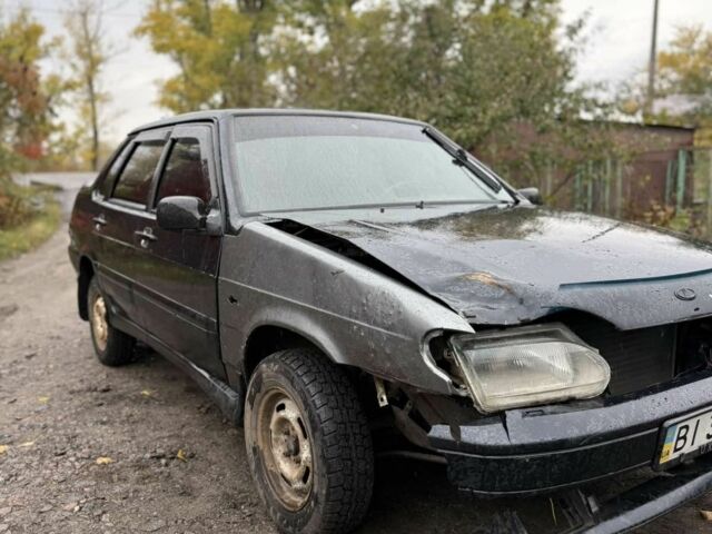 Черный ВАЗ 2115 Самара, объемом двигателя 1.6 л и пробегом 220 тыс. км за 950 $, фото 4 на Automoto.ua