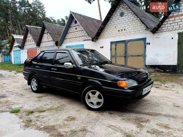 Черный ВАЗ 2115 Самара, объемом двигателя 1.6 л и пробегом 260 тыс. км за 1950 $, фото 3 на Automoto.ua