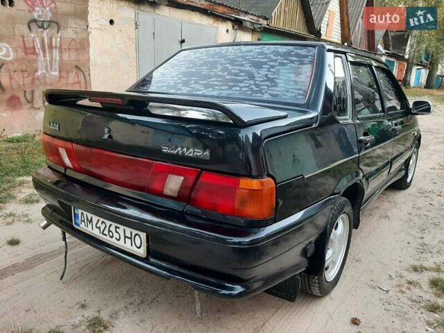 Чорний ВАЗ 2115 Самара, об'ємом двигуна 1.6 л та пробігом 260 тис. км за 2150 $, фото 13 на Automoto.ua