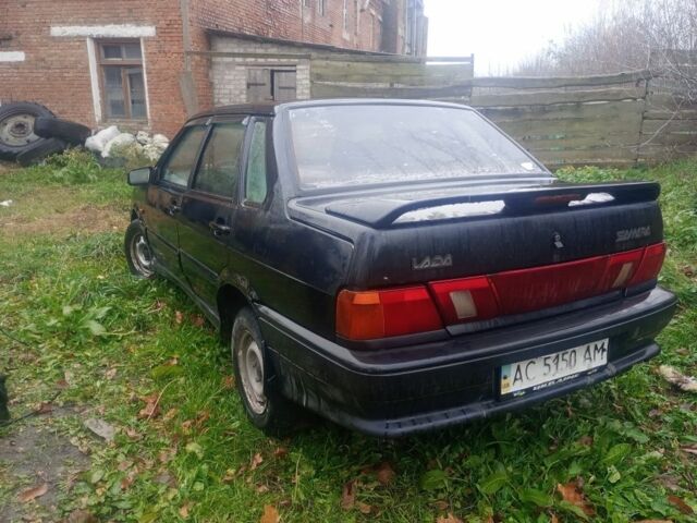 Черный ВАЗ 2115 Самара, объемом двигателя 1 л и пробегом 300 тыс. км за 900 $, фото 4 на Automoto.ua