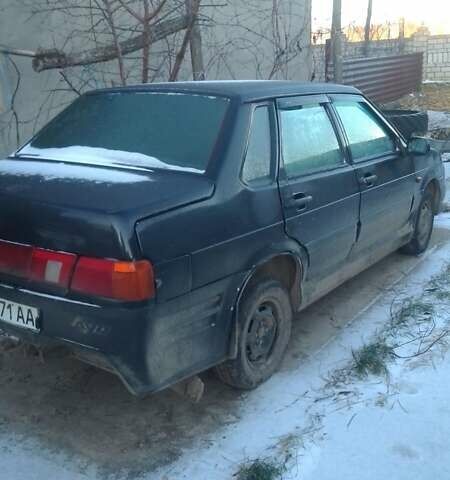 Черный ВАЗ 2115 Самара, объемом двигателя 1.6 л и пробегом 230 тыс. км за 1600 $, фото 3 на Automoto.ua
