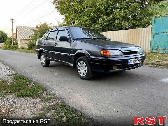 Черный ВАЗ 2115 Самара, объемом двигателя 1.6 л и пробегом 200 тыс. км за 1050 $, фото 1 на Automoto.ua