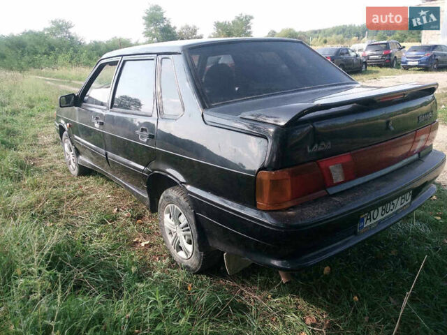 Чорний ВАЗ 2115 Самара, об'ємом двигуна 1.6 л та пробігом 150 тис. км за 1150 $, фото 2 на Automoto.ua