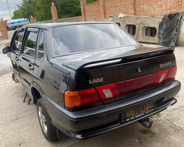Черный ВАЗ 2115 Самара, объемом двигателя 1.6 л и пробегом 155 тыс. км за 999 $, фото 4 на Automoto.ua