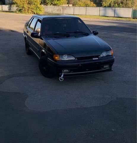 Черный ВАЗ 2115 Самара, объемом двигателя 1.6 л и пробегом 200 тыс. км за 900 $, фото 1 на Automoto.ua