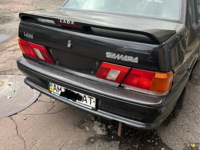 Черный ВАЗ 2115 Самара, объемом двигателя 1.6 л и пробегом 222 тыс. км за 1733 $, фото 3 на Automoto.ua