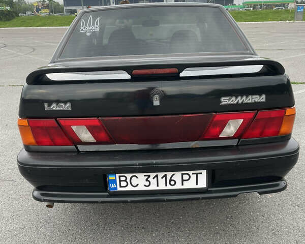 Черный ВАЗ 2115 Самара, объемом двигателя 1.6 л и пробегом 162 тыс. км за 2100 $, фото 1 на Automoto.ua