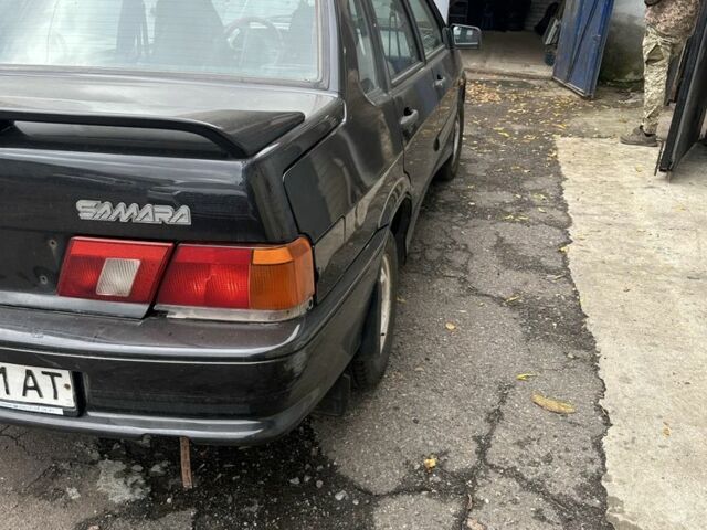 Черный ВАЗ 2115 Самара, объемом двигателя 1.6 л и пробегом 222 тыс. км за 1733 $, фото 2 на Automoto.ua