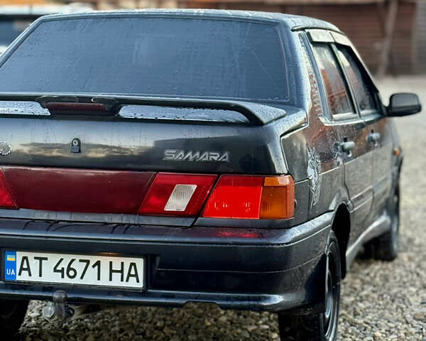 Черный ВАЗ 2115 Самара, объемом двигателя 1.6 л и пробегом 230 тыс. км за 1199 $, фото 4 на Automoto.ua