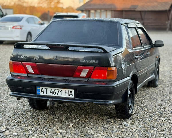 Черный ВАЗ 2115 Самара, объемом двигателя 1.6 л и пробегом 230 тыс. км за 1199 $, фото 3 на Automoto.ua