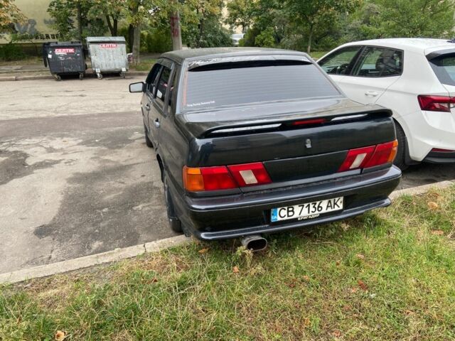 Черный ВАЗ 2115 Самара, объемом двигателя 1.6 л и пробегом 420 тыс. км за 2000 $, фото 4 на Automoto.ua