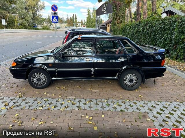 Черный ВАЗ 2115 Самара, объемом двигателя 1.6 л и пробегом 180 тыс. км за 1800 $, фото 1 на Automoto.ua