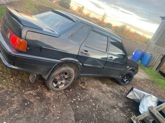 Черный ВАЗ 2115 Самара, объемом двигателя 1.6 л и пробегом 420 тыс. км за 2000 $, фото 7 на Automoto.ua