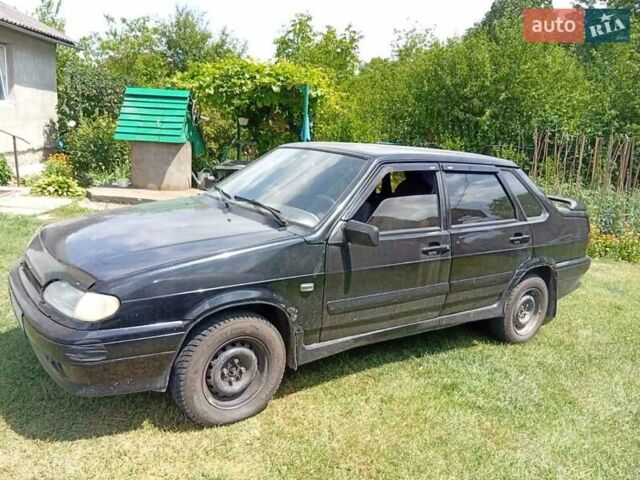 Черный ВАЗ 2115 Самара, объемом двигателя 1.6 л и пробегом 219 тыс. км за 1300 $, фото 6 на Automoto.ua