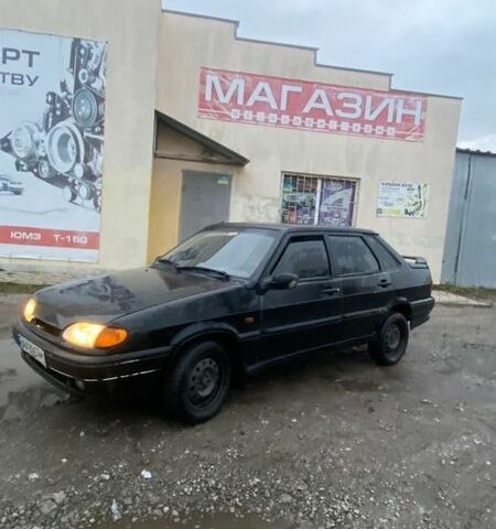 Черный ВАЗ 2115 Самара, объемом двигателя 1.6 л и пробегом 184 тыс. км за 1450 $, фото 4 на Automoto.ua