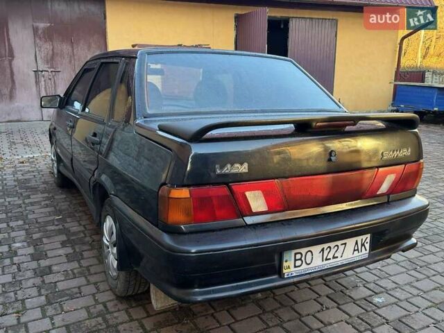Черный ВАЗ 2115 Самара, объемом двигателя 1.6 л и пробегом 295 тыс. км за 1900 $, фото 4 на Automoto.ua