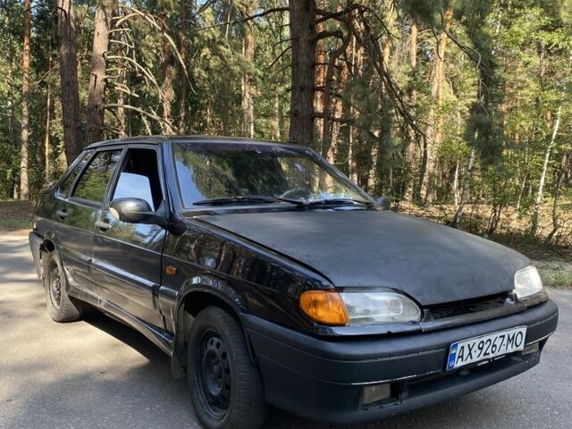 Черный ВАЗ 2115 Самара, объемом двигателя 1.6 л и пробегом 100 тыс. км за 1000 $, фото 1 на Automoto.ua