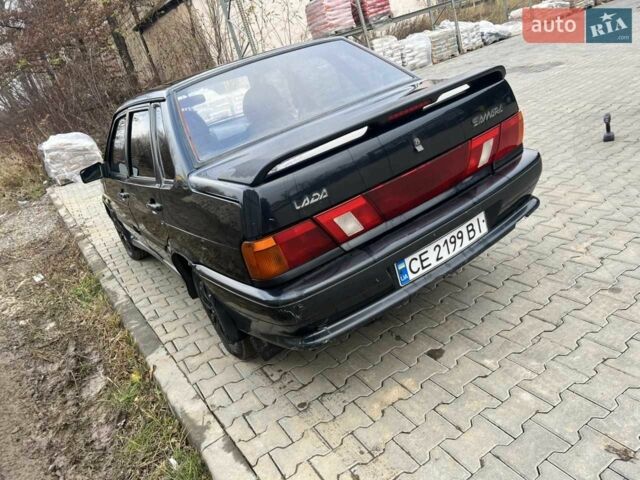 Черный ВАЗ 2115 Самара, объемом двигателя 1.6 л и пробегом 280 тыс. км за 1300 $, фото 1 на Automoto.ua