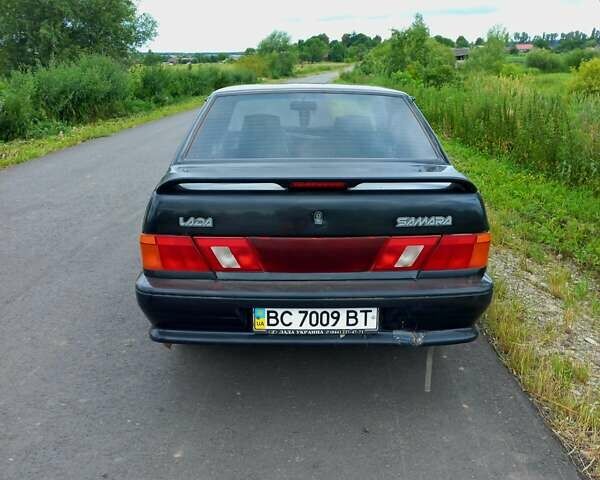Черный ВАЗ 2115 Самара, объемом двигателя 1.6 л и пробегом 110 тыс. км за 2600 $, фото 3 на Automoto.ua