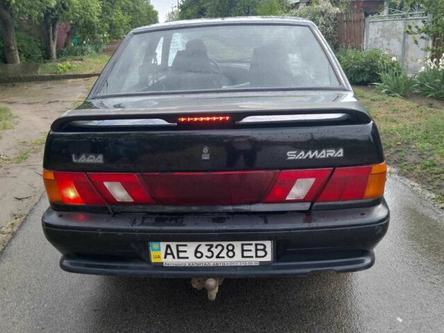 Черный ВАЗ 2115 Самара, объемом двигателя 1.6 л и пробегом 148 тыс. км за 1700 $, фото 1 на Automoto.ua