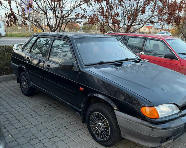 Чорний ВАЗ 2115 Самара, об'ємом двигуна 1.6 л та пробігом 235 тис. км за 1600 $, фото 2 на Automoto.ua