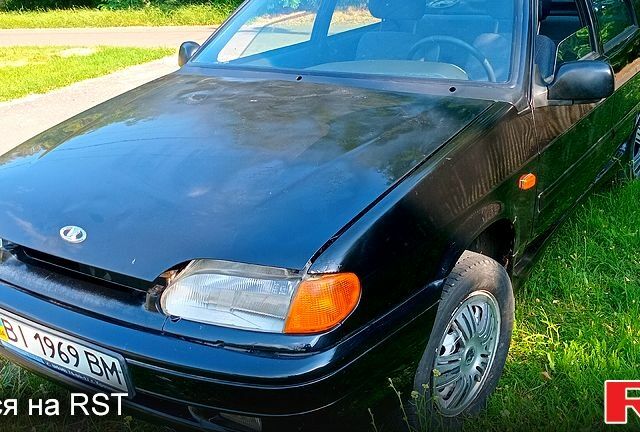 Черный ВАЗ 2115 Самара, объемом двигателя 1.6 л и пробегом 248 тыс. км за 1750 $, фото 1 на Automoto.ua