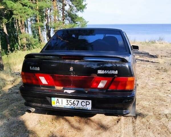 Чорний ВАЗ 2115 Самара, об'ємом двигуна 1.6 л та пробігом 312 тис. км за 1700 $, фото 1 на Automoto.ua