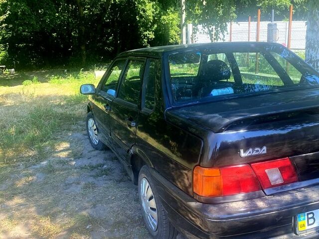 Черный ВАЗ 2115 Самара, объемом двигателя 1.6 л и пробегом 230 тыс. км за 1750 $, фото 6 на Automoto.ua