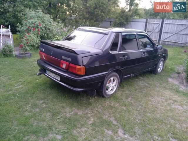 Черный ВАЗ 2115 Самара, объемом двигателя 1.6 л и пробегом 135 тыс. км за 3150 $, фото 1 на Automoto.ua