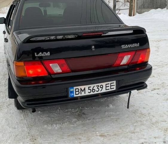 Черный ВАЗ 2115 Самара, объемом двигателя 1.6 л и пробегом 75 тыс. км за 3400 $, фото 5 на Automoto.ua