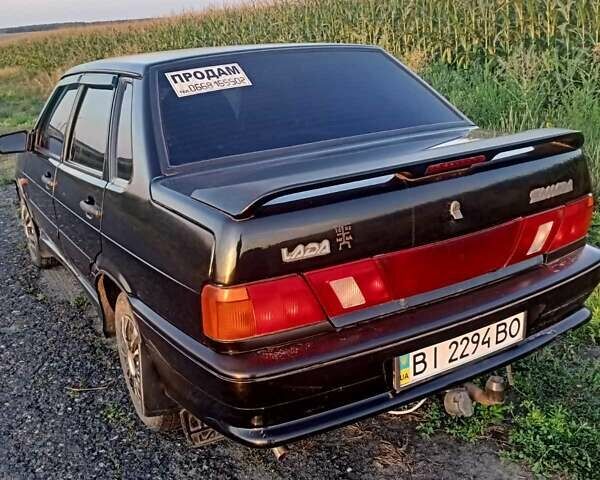 Черный ВАЗ 2115 Самара, объемом двигателя 1.6 л и пробегом 191 тыс. км за 2500 $, фото 12 на Automoto.ua